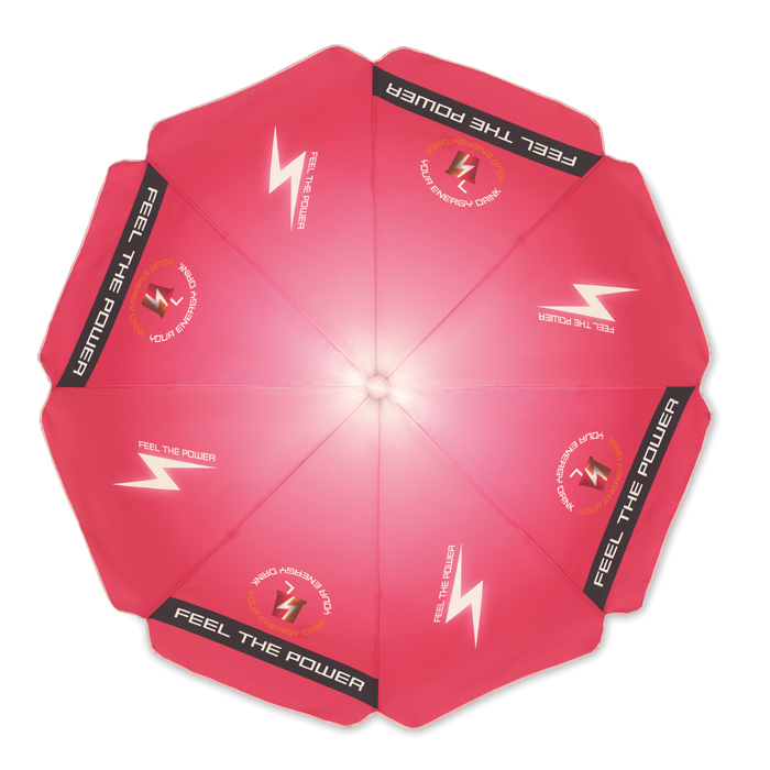 MU4004 ⌀200cm/40″. Motif en quadri (photo) sur tous les panneaux. publicitaire personnalisé - vue 8