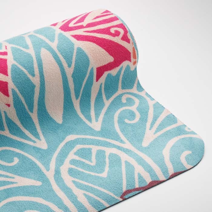 MYMT01 Tapis de yoga en quadri en microfibre et caoutchouc publicitaire personnalisé - vue 8