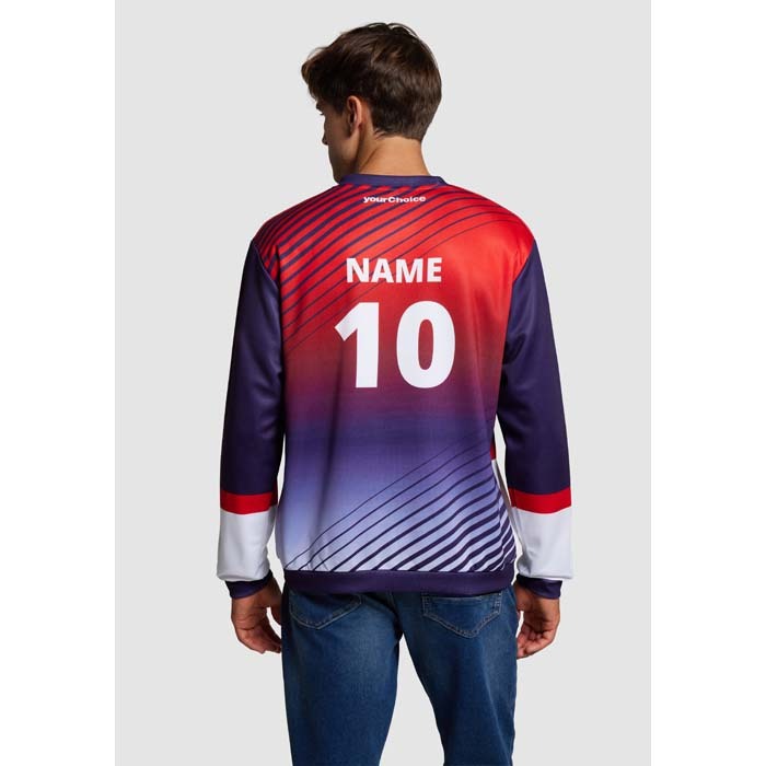 SG1031 Sweat unisexe sublimé en quadri à votre motif. publicitaire personnalisé - vue 8