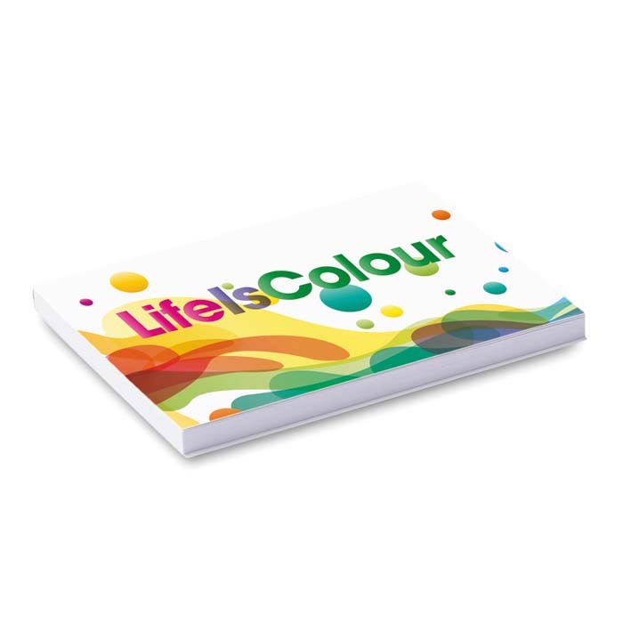 SNS250 Couverture souple en papier avec 50 notes adhésives imprimées. publicitaire personnalisé - vue 8
