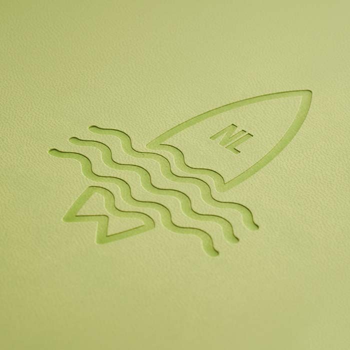 SOPUS4 Cahier à couverture souple en cuir PU avec avec feuilles personnalisées. publicitaire personnalisé - vue 8