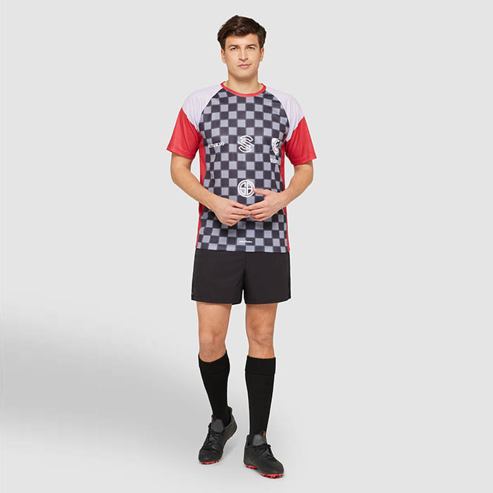 CG1021 Maillot raglan sublimé à col ras du cou en maille polyester. publicitaire personnalisé - vue 9