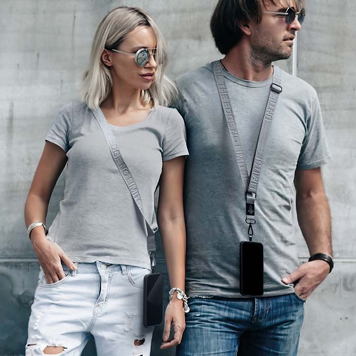 ML1076 Cordon pour téléphone avec plaque métallique pour la gravure du logo. publicitaire personnalisé - vue 9