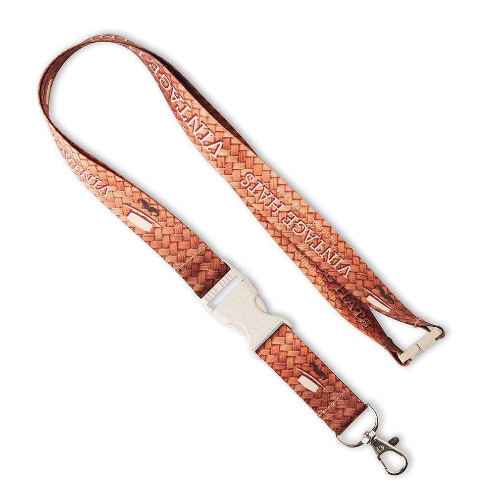 ML1304 Lanyard RPET avec boucle et motif en quadri sur les deux faces. publicitaire personnalisé - vue 9