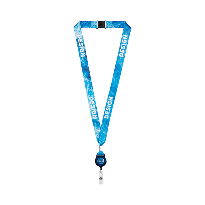 ML1365 Enrouleur de badge en RPET avec sertissage métallique. publicitaire personnalisé - vue 9