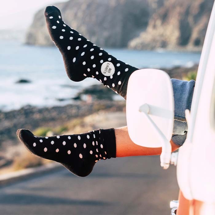 MWBS21 Chaussettes en bambou jacquard. Le MOQ est de 50 paires par taille. publicitaire personnalisé - vue 9